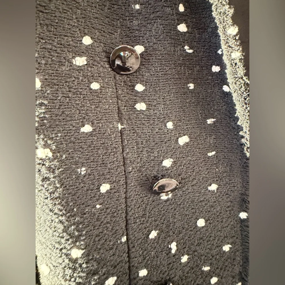Rebecca Taylor black and white tweed blazer - Picture 4 of 4